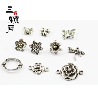 Butterfly mặt dây chuyền đính đá tự làm phong cách retro