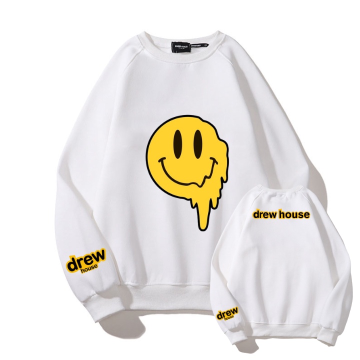 Áo sweeter nỉ nam nữ drew khủng long chất nỉ cotton dầy không xù full size