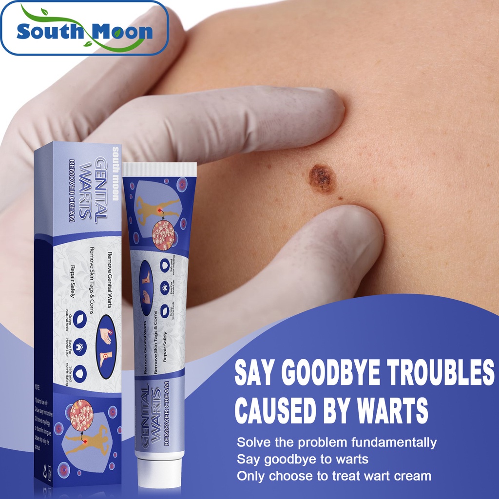Kem Hỗ Trợ Giảm Mụn Cóc Làm Sạch Da Vùng Nách / Vùng Da Dưới Cánh Tay / Cơ Thể 20g Không Đau Hiệu South Moon