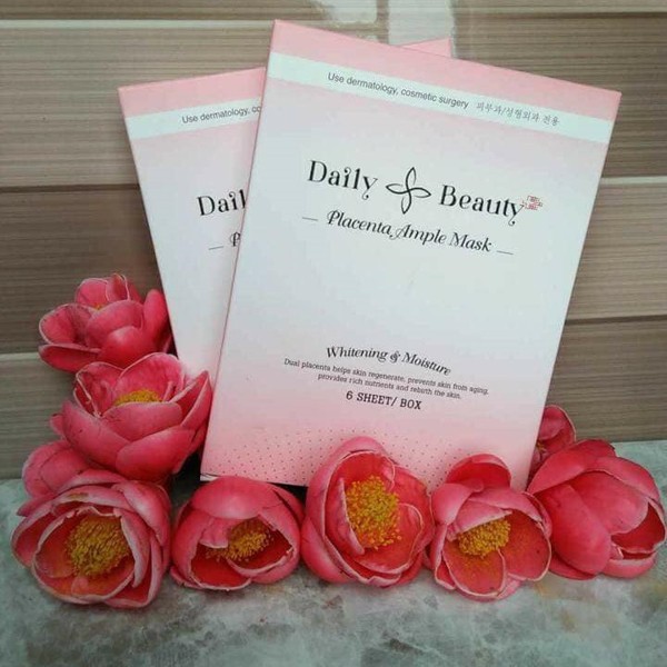 (Giá Ưu Đãi Dùng Thử) Mặt nạ nhau thai cừu Daily Beauty 1 hộp 6 miếng