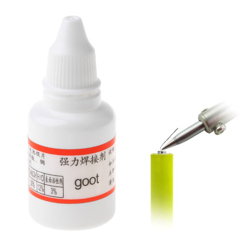 Keo hàn rosin dạng lỏng hiệu quả cao không cần chùi dành cho tấm thép không gỉ dành cho pin 18650