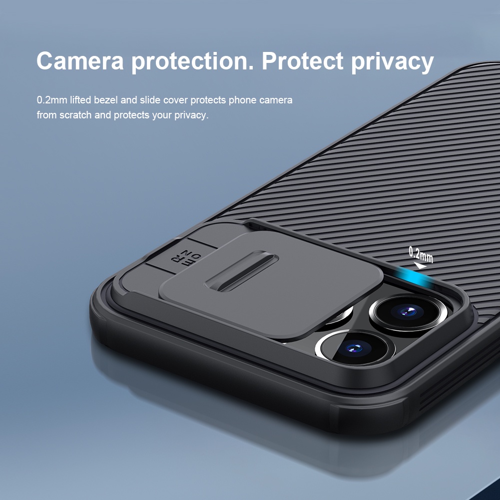 Ốp điện thoại Nillkin CamShield Pro dành cho iPhone 13 Pro có khe trượt bảo vệ camera