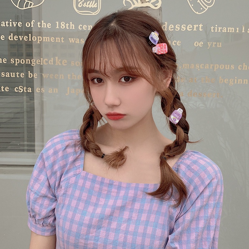 Kẹp Tóc Hình Bình Nước Hoạt Hình Phong Cách Hàn Quốc Xinh Xắn Cho Bé