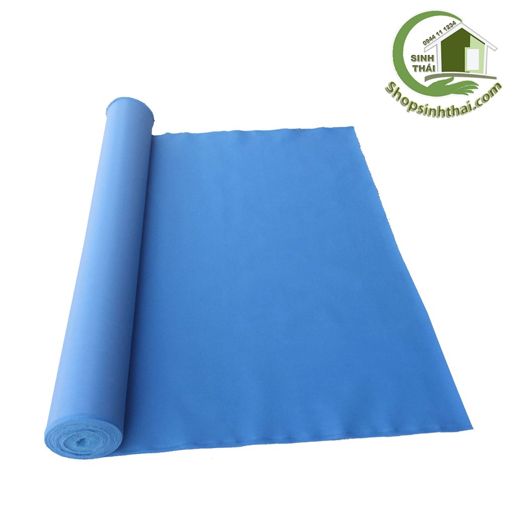 Vải bố PVC màu xanh dương - vải may balo túi xách