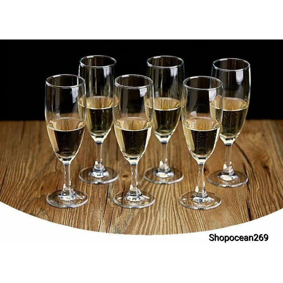 Bộ 6 ly thủy tinh Ocean CLASSIC FLUTECHAMP 185ml-1501F07