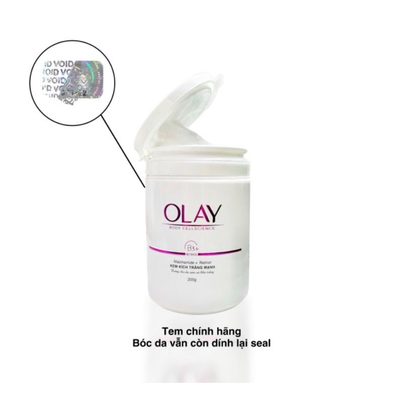 Kem kích dưỡng trắng Olay 200g