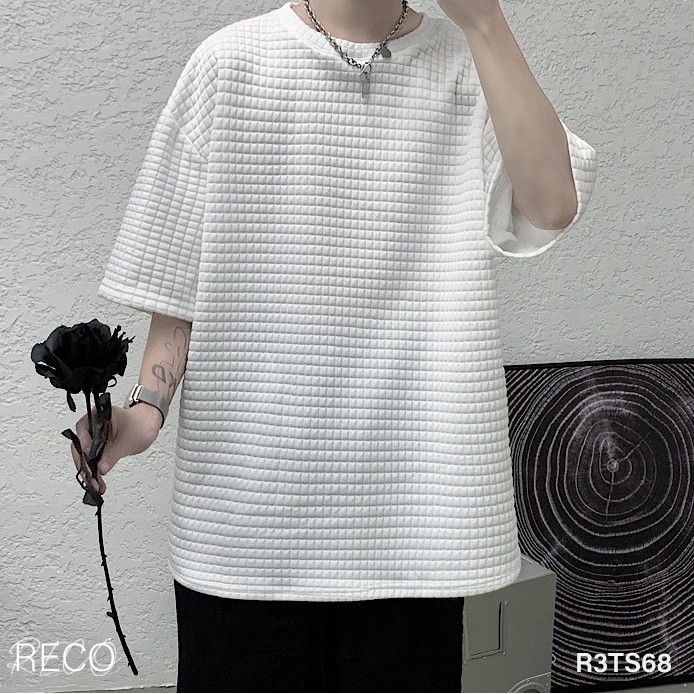 Áo thun, phông nam nữ Hàn Quốc cao cấp dáng rộng tay lỡ T-Shirt Loose R3TS68 Unisex