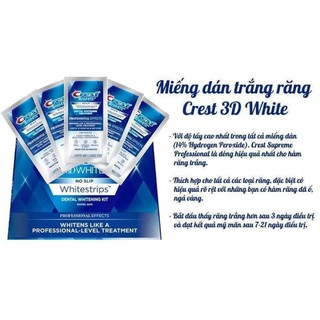 MIẾNG DÁN TRẮNG RĂNG CREST 3D WHITE Professional EffectS
