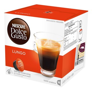 Hộp 16 Viên Nén Cà Phê Rang Xay Nescafe Dolce Gusto - Lungo 112g