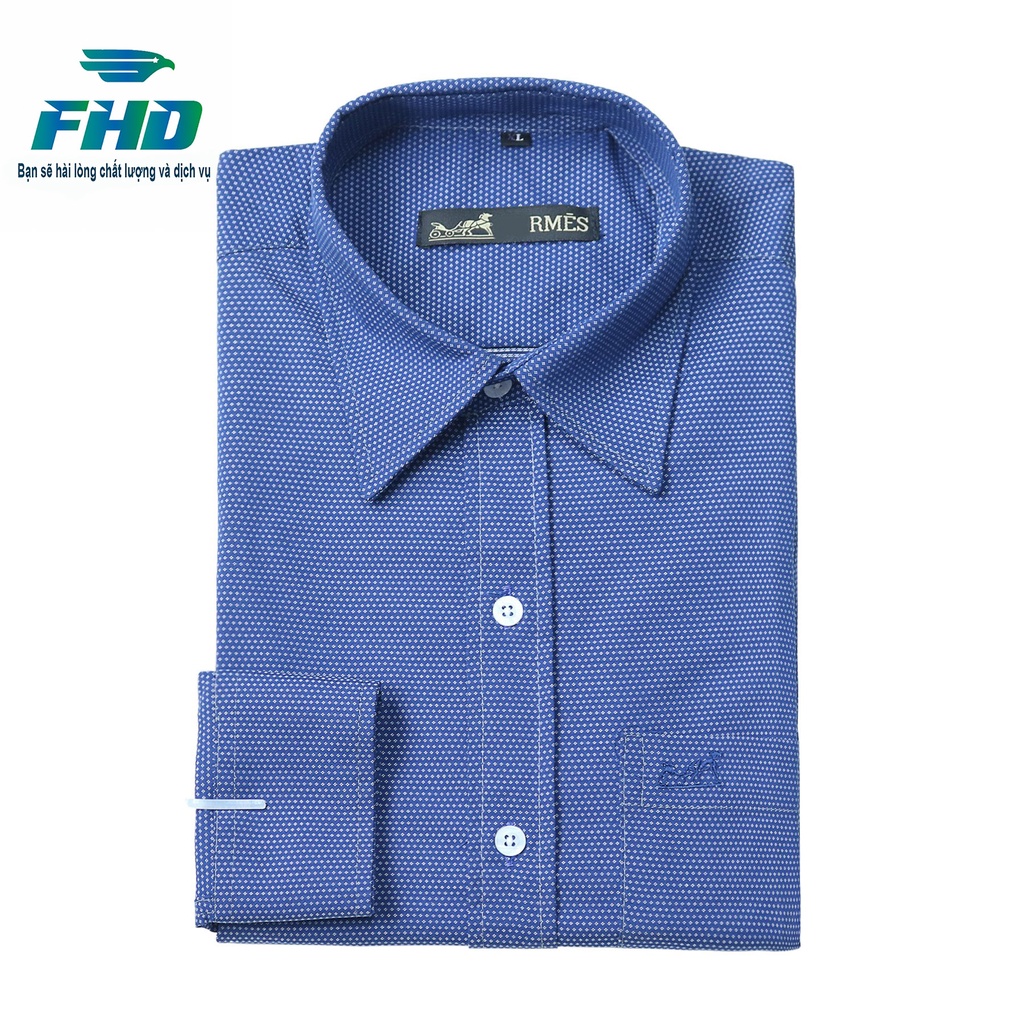 Áo Sơ Mi Nam Tay Dài Chất Vải Cotton Cao Cấp Mềm Mịn Họa Tiết Lạ Mắt FHDA019