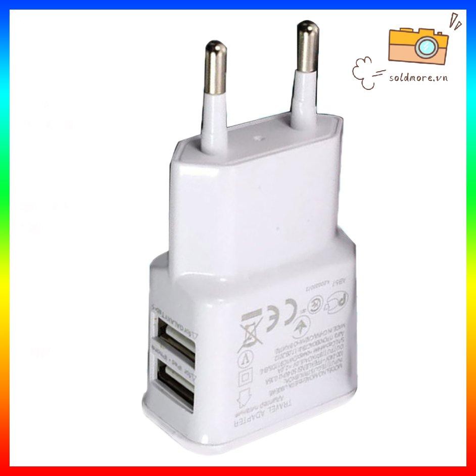 POWER Ổ Cắm Sạc Usb Kép Tiện Dụng Mang Đi Du Lịch