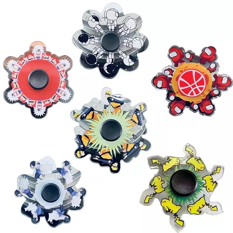 (Mới) Con Quay Đồ Chơi Fidget Spinner Hoạt Hình Cho Người Lớn / Trẻ Em