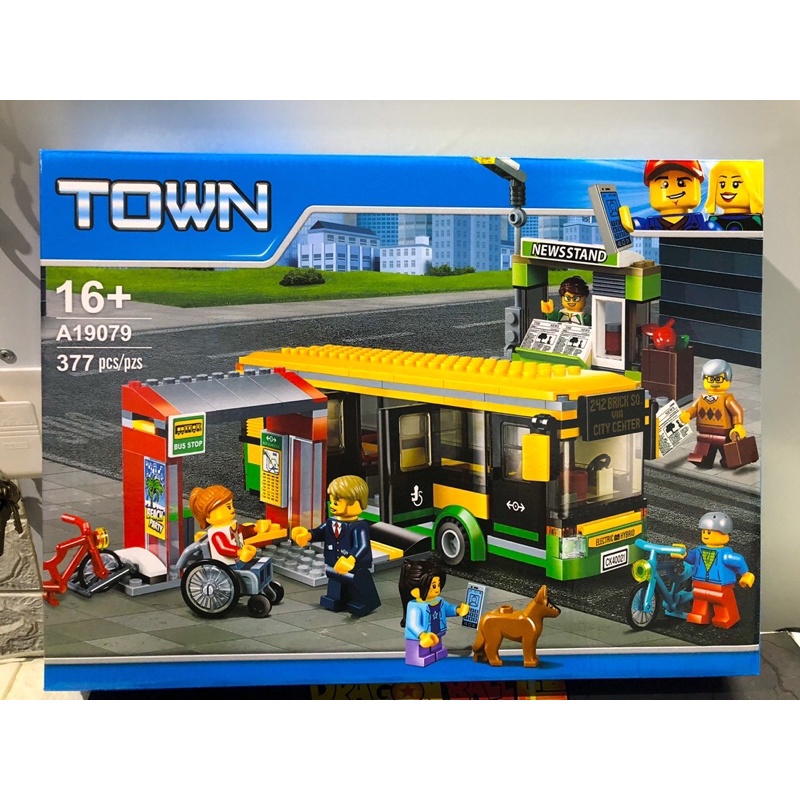 Lắp ráp non le,go city A19079 ( Xếp hình xe bus thành phố 377 mảnh ghép )