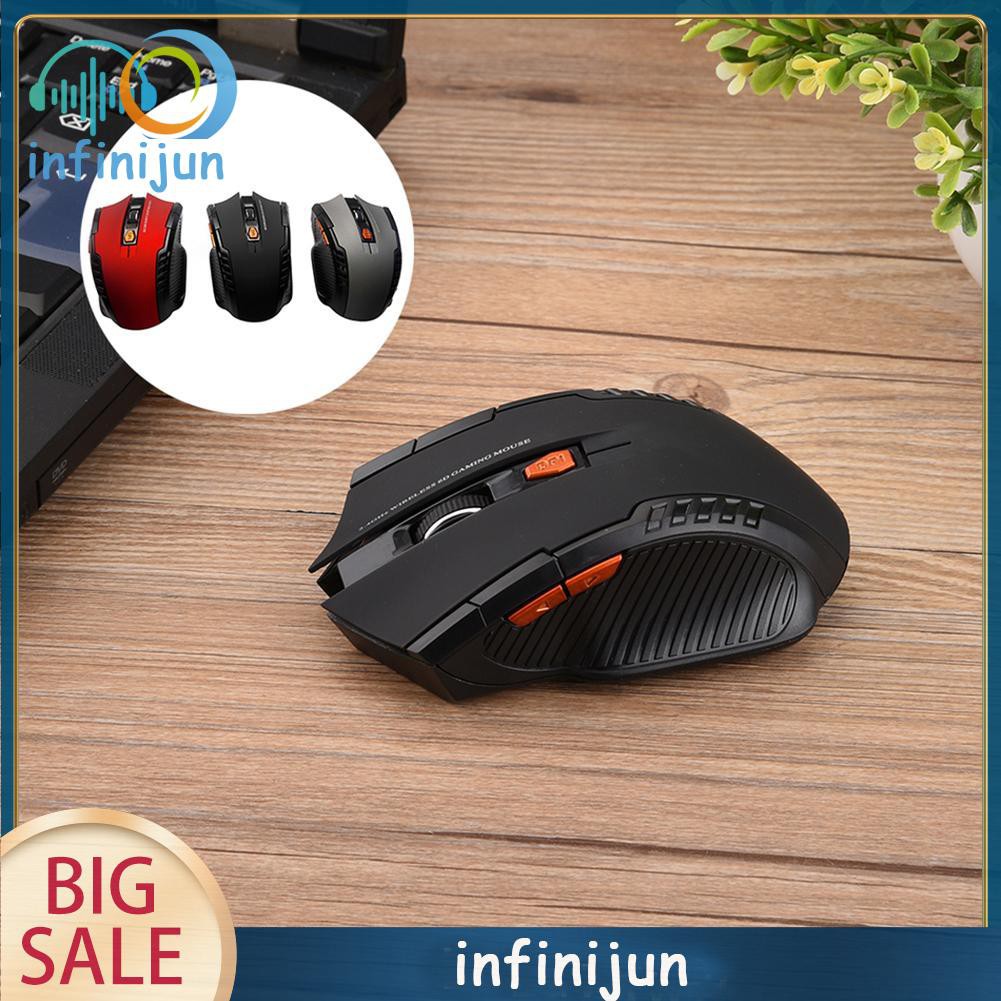 Chuột Quang Chơi Game Không Dây 2.4ghz 2400dpi 6 Nút