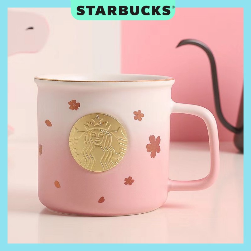 Cốc sứ STARBUCKS Sakura Hồng ombre Dung tích 355ml