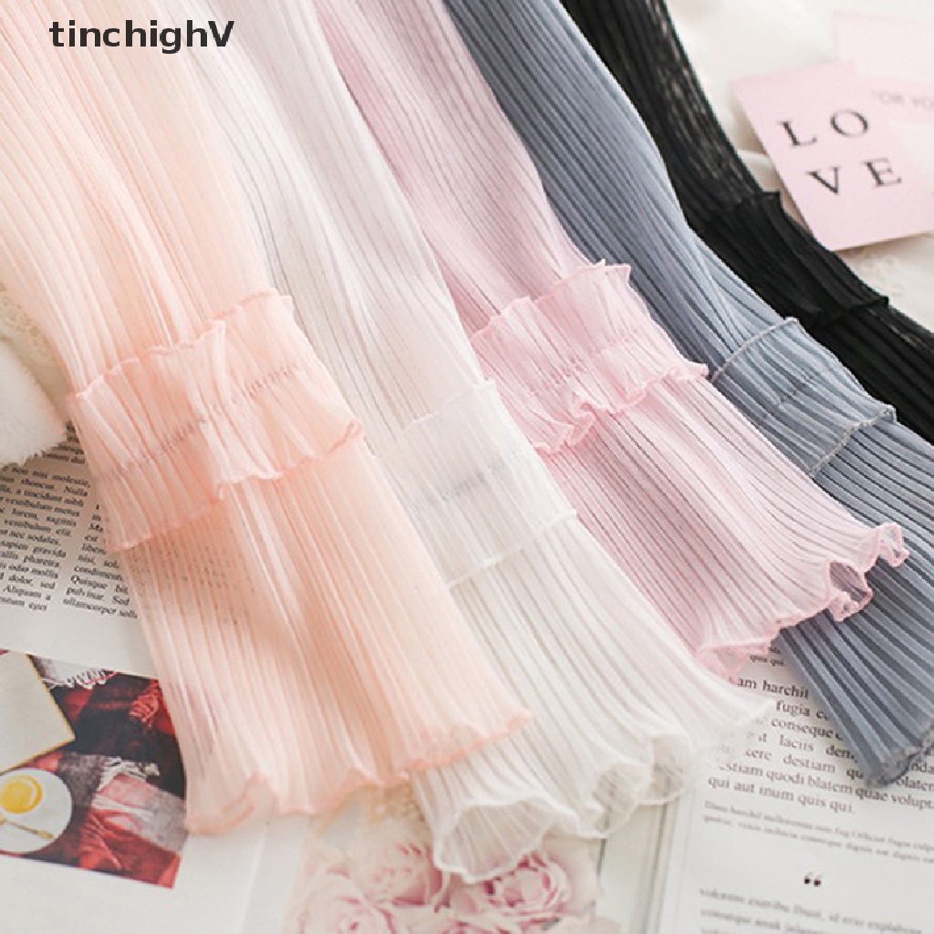 Găng Tay Dài Hở Ngón Chống Nắng Mùa Hè Cho Nữ