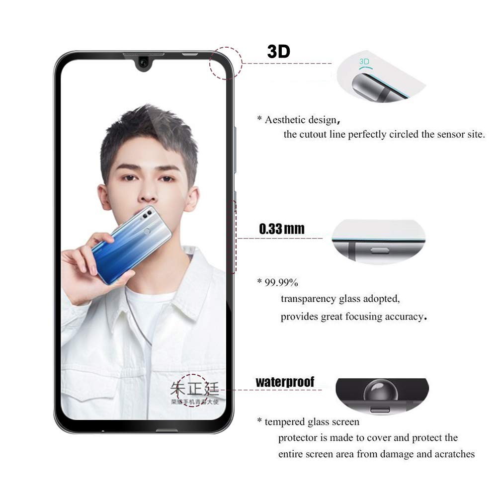 Bộ 2 Kính Cường Lực Toàn Màn Hình Cho Honor 20 10 9 8 Lite Honor 8 Lite 9 Lite 10 Lite 20 Pro 20i