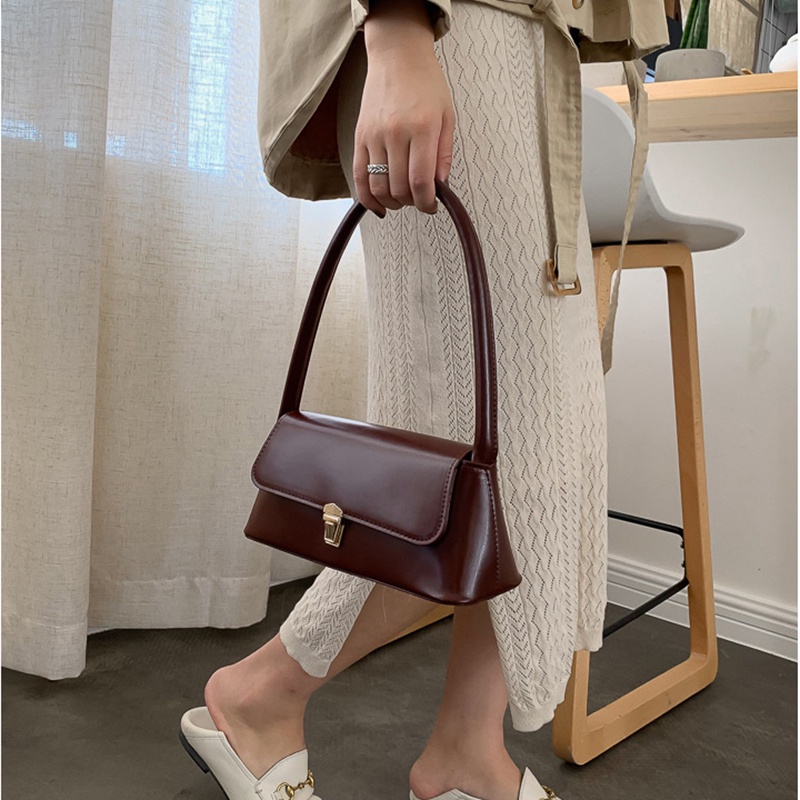 Túi Đeo Vai Ba Chiều Màu Trơn Thời Trang Pháp Cho Nữ