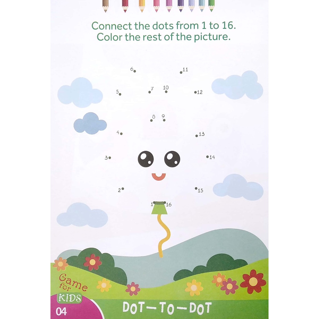 Sách Dot To Dot Color - The Rest Of The Picture - Nối Số Và Tô Màu 3