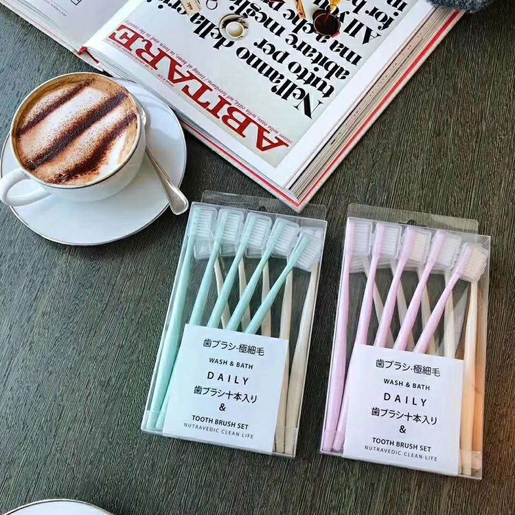 Combo 10 Chiếc Bàn Chải Đánh Răng Than Tre Hoạt Tính Cao Cấp T2 Giá Rẻ