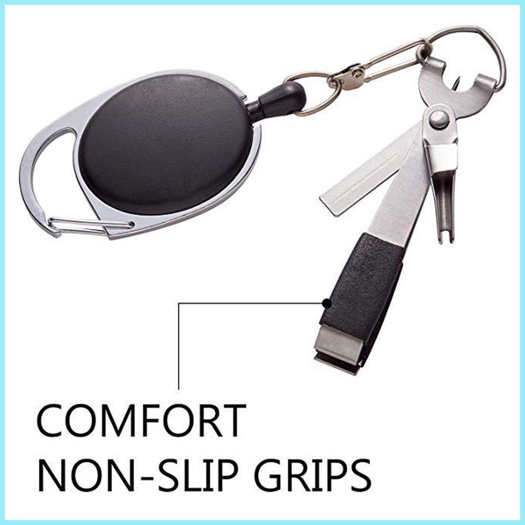 Dụng Cụ Thắt Nút Dây Câu Cá Bằng Thép Không Gỉ Tích Hợp Khóa Điều Chỉnh Được