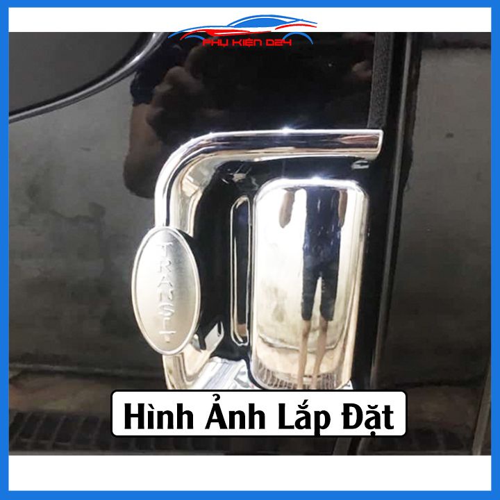 Ốp tay hõm mạ crom Transit 2014-2015-2016-2017-2018-2019-2020-2021 sáng bóng chống trầy bảo vệ cửa xe ô tô