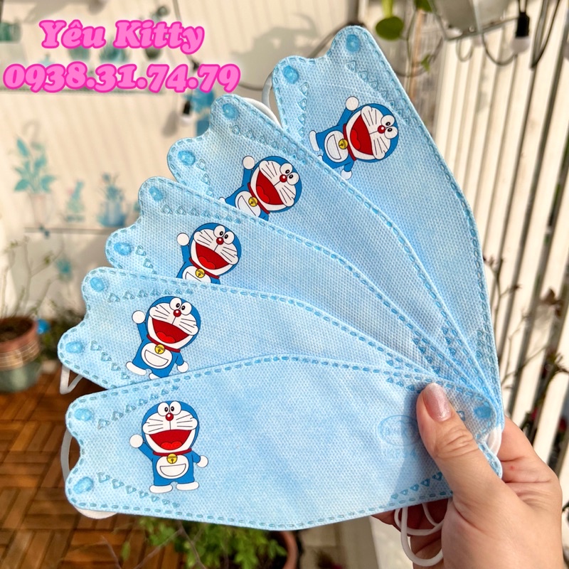 SET 5 KHẨU TRANG NGƯỜI LỚN KF94 DORAEMON