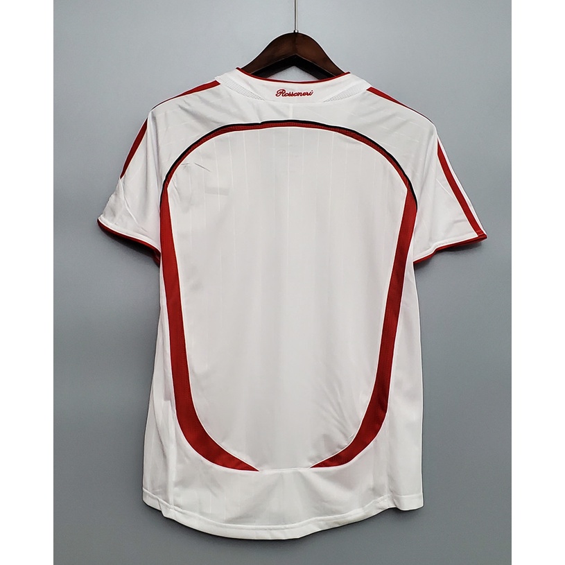 Áo Thun Bóng Đá Số 06/07 AC milan 22 PIRLO 21 RONALDO 99 2006/2007 AC milan Away