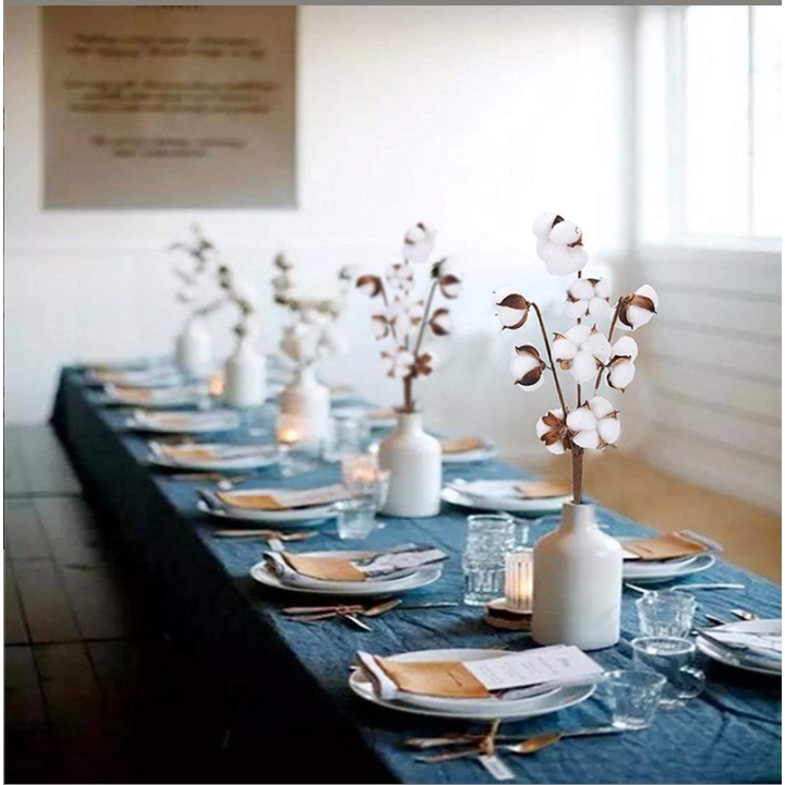 Cành lớn nhiều bông khô nở đều to siêu đẹp_HOA BÔNG GÒN decor