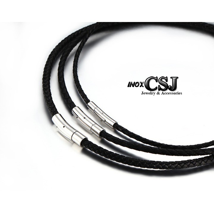 KHÓA INOX DÀNH CHO DÂY CHUYỀN CAO SU ĐEN CAO CẤP