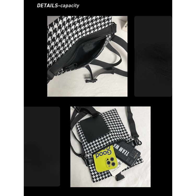Túi đeo chéo canvas mini thời trang cho nam