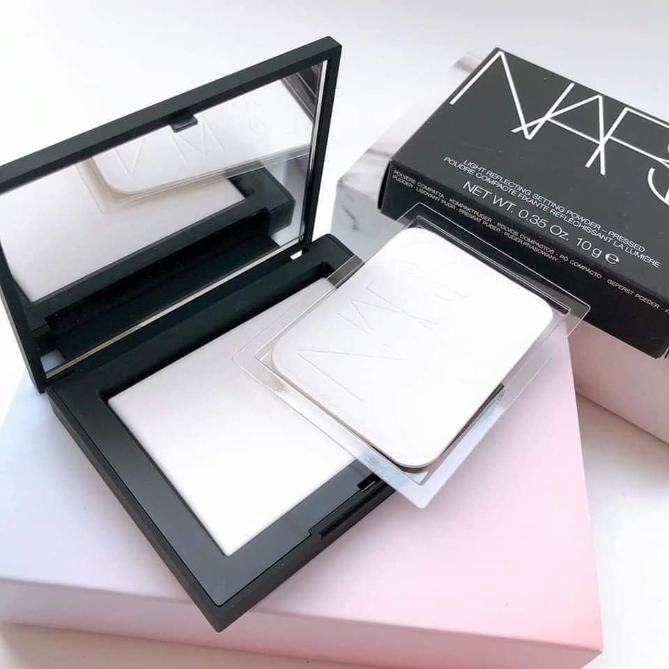 Phấn Phủ Dạng Nén Nars Light Reflecting Setting Powder Pressed Translucenl chuyên dùng cho makeup HALOMI