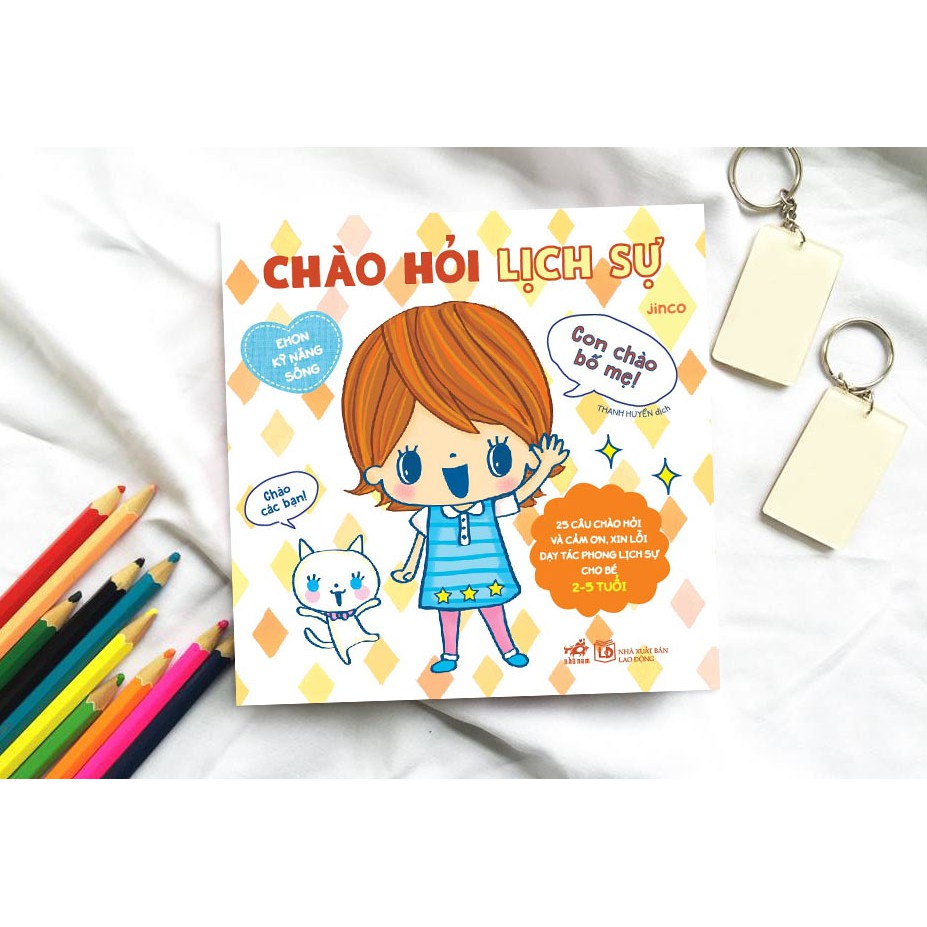 Sách Ehon kỹ năng Chào hỏi lịch sự