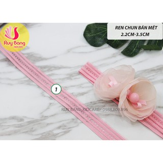 Băng đô ren chun BD00021/dây thun/chun co giãn dùng làm kẹp tóc, băng đô, bờm, phụ kiện may mặc