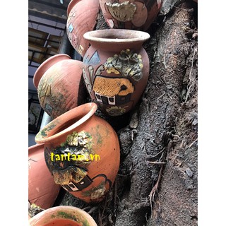 Chậu hoa treo tường Bát Tràng cỡ đại
