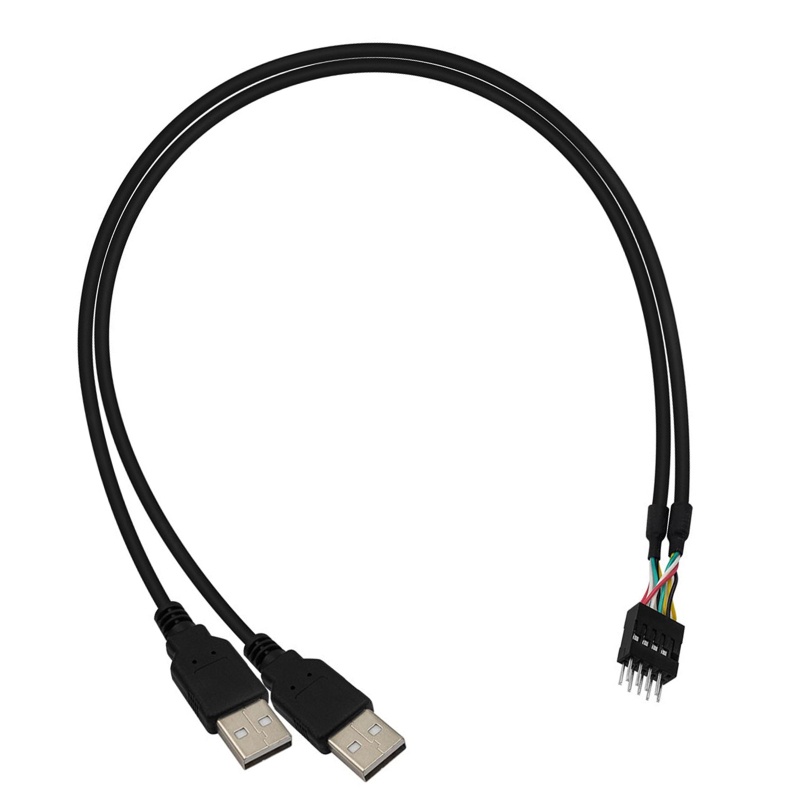 Cáp Chuyển Đổi USB-A Sang Bo Mạch Chủ 9Pin Du Pont USB 50cm / 19.7in Chuyên Dụng Cho Máy Tính