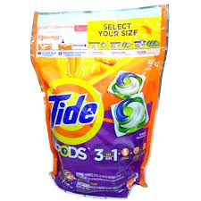 Viên giặt Tide túi 42 viên_Nhập khẩu Mỹ_ túi nhỏ tiết kiệm