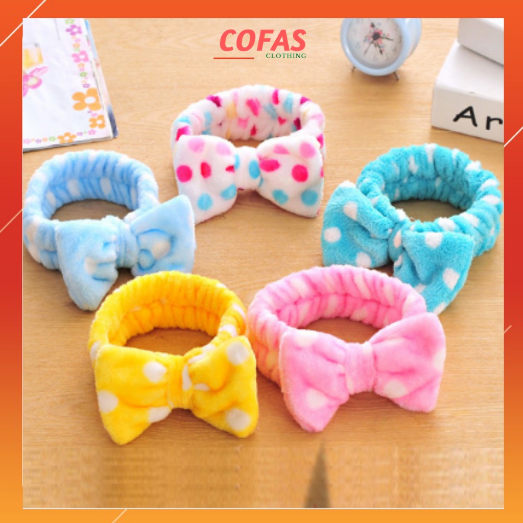 Băng đô rửa mặt lông nhung mềm mịn &lt;3 FREESHIP &lt;3 băng đô turban