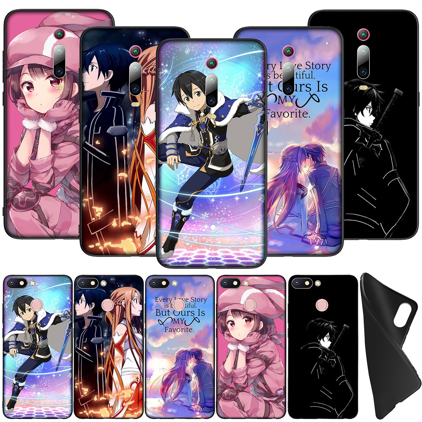 Ốp Lưng Silicone Họa Tiết Sword Art Online Thời Trang Cho Huawei Nova 5t 4e 4 3 3i 2 2i P30 Pro Lite