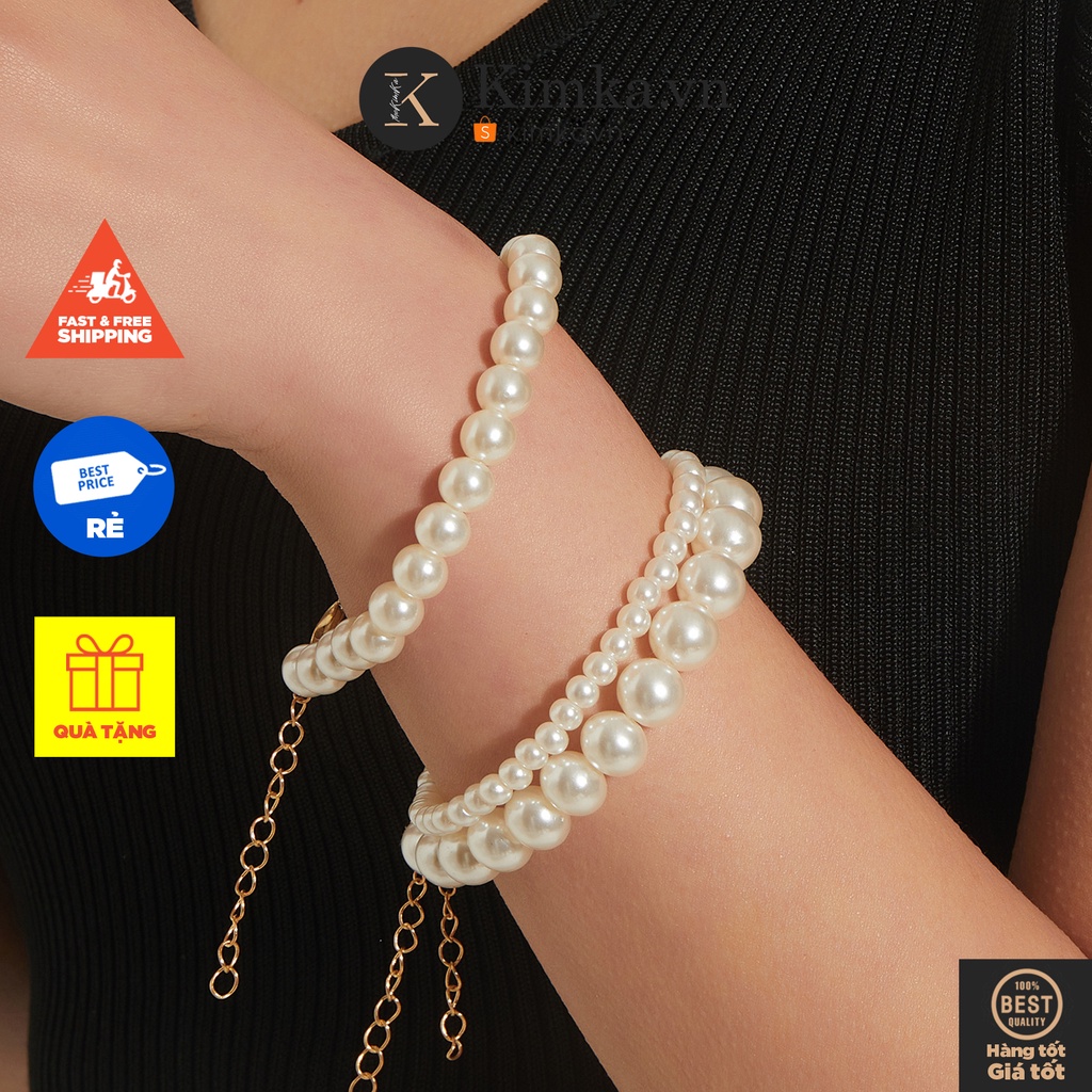 (0296) Bộ Set 3 Vòng Tay Ngọc Nữ Tính Cuốn Hút Phong Cách Hàn Quốc