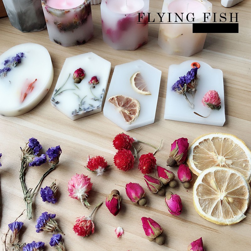 [TẶNG KÈM 1TÚI HOA KHÔ] 1Kg Sáp Ong Tự Nhiên - Nguyên Liệu Làm Nến Thơm, Handmade