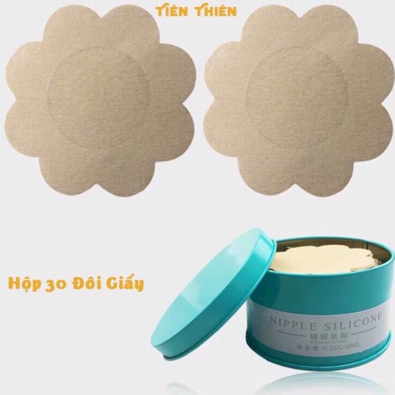 Hộp 60 Miếng Dán Ngực ❤️FREESHIP❤️ Miếng Dán Nhũ Hoa, Miếng Dán Đầu Ti Giấy Dùng 1 Lần