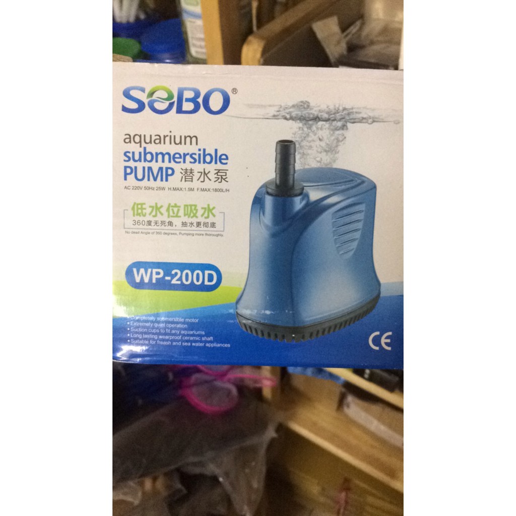 Máy bơm hút cặn đáy hiệu SOBO và No.1 sử dụng cho hồ cá cảnh, hòn non bộ, rau sạch