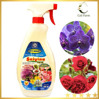 Dung dịch saivina 430sc pha sẵn 650ml - trừ bọ trĩ, nhện, rầy rệp, bọ phấn trên hoa, kiểng