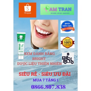 KEM ĐÁNH RĂNG 5 IN 1 NO FLUORIDE- BRIGHT 150G TRẮNG RĂNG -SẠCH RĂNG MIỆNG-THƠM MÁT- LOẠI BỎ Ố VÀNG- RỬA MẶT