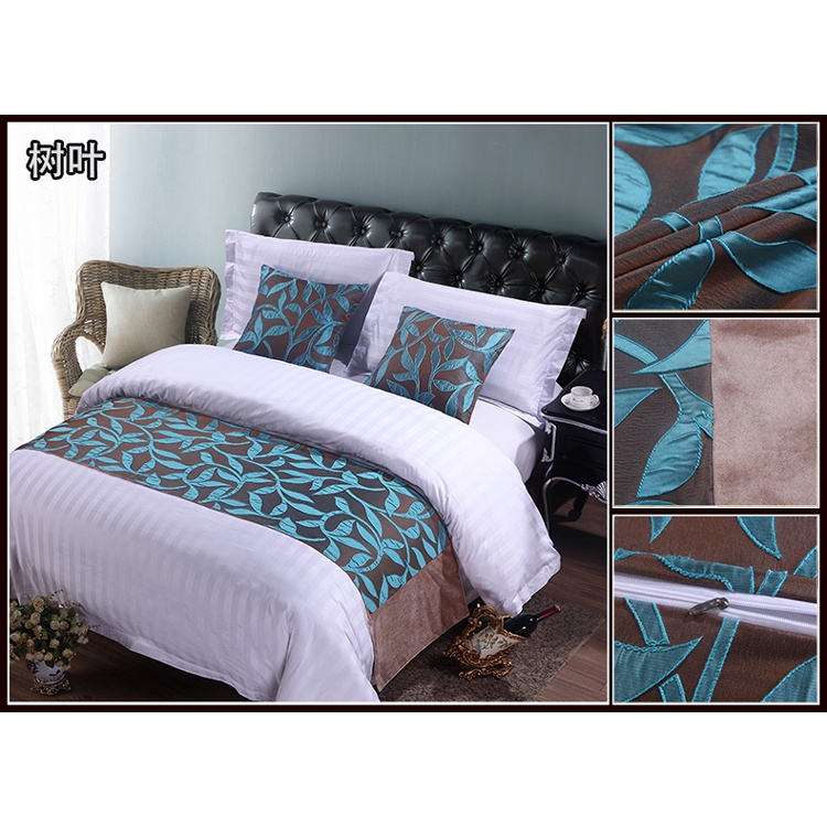 Khăn Trải Giường Khách Sạn Cadar Tidur Jacquard Trang Trí Giường Ngủ