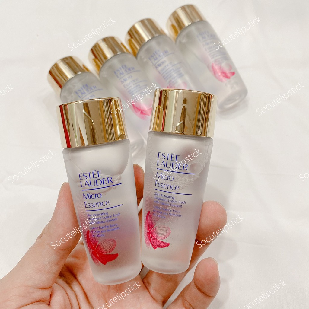 Nước Thần Hoa Anh Đào Esstee Lauder Micro Essence Skin Activating Treatment Lotion Fresh With Sakura Ferment Mini 30ml