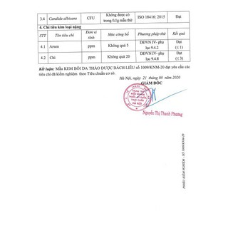 Kem Bôi Da Bách Liễu