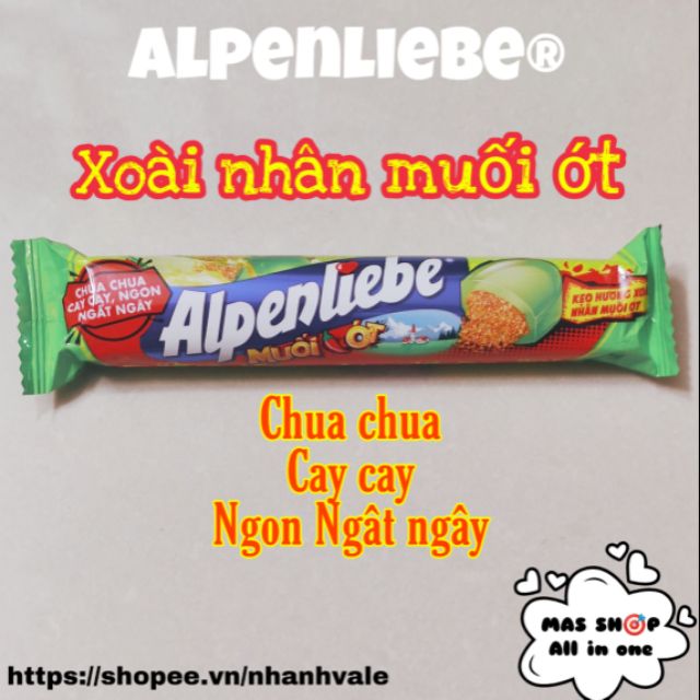 Thỏi Kẹo alpenliebe xoài nhân muối ớt, chua chua cay cay ngon ngất ngây | BigBuy360 - bigbuy360.vn