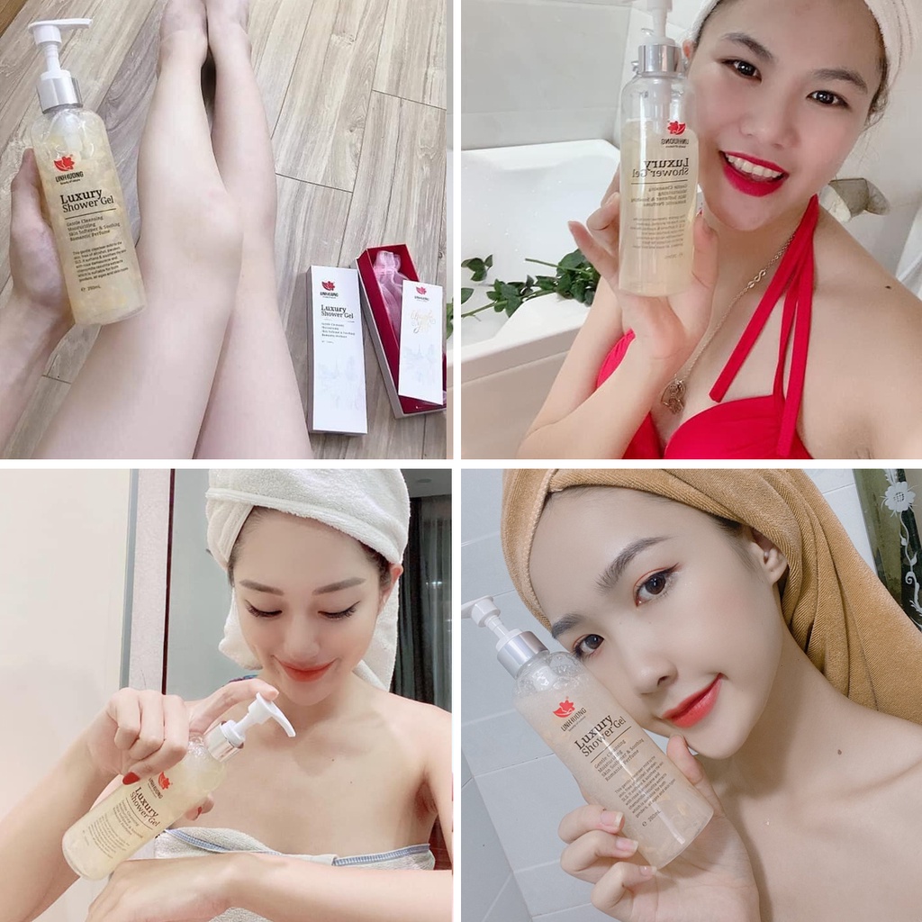 Sữa Tắm Dưỡng Trắng Mềm Mịn Da Hương Hoa Hồng Linh Hương Luxury Shower Gel 260ml